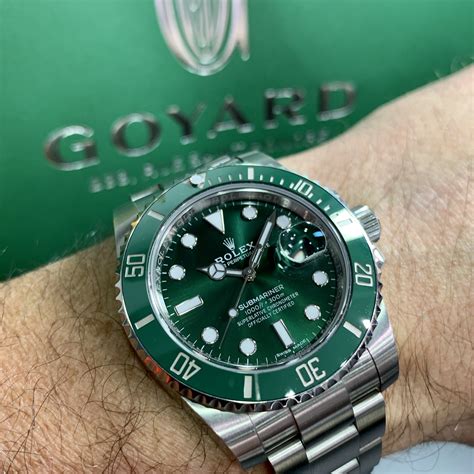 green rolex black and gold|Rolex submariner green bezel price.